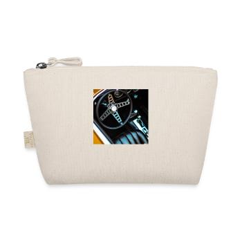 cooles vintage design eines Sport Autos - Bio-Täschchen - Natur - Vorne