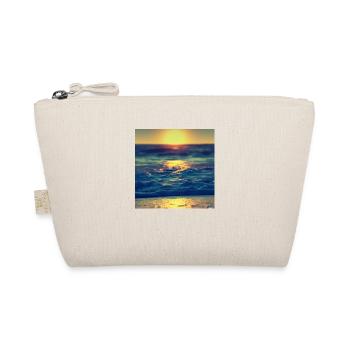 retro see sunset - Bio-Täschchen - Natur - Vorne