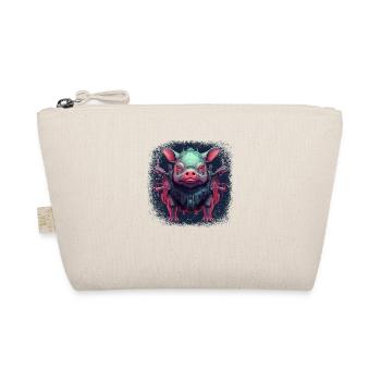 Joli cochon anniversaire truffe cochon littlemandyart - Trousse biologique - nature - Devant