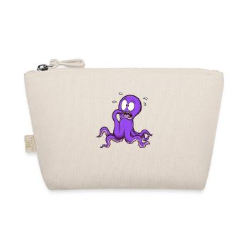 Scared Octopus - Organic Pouch - nature - Front
