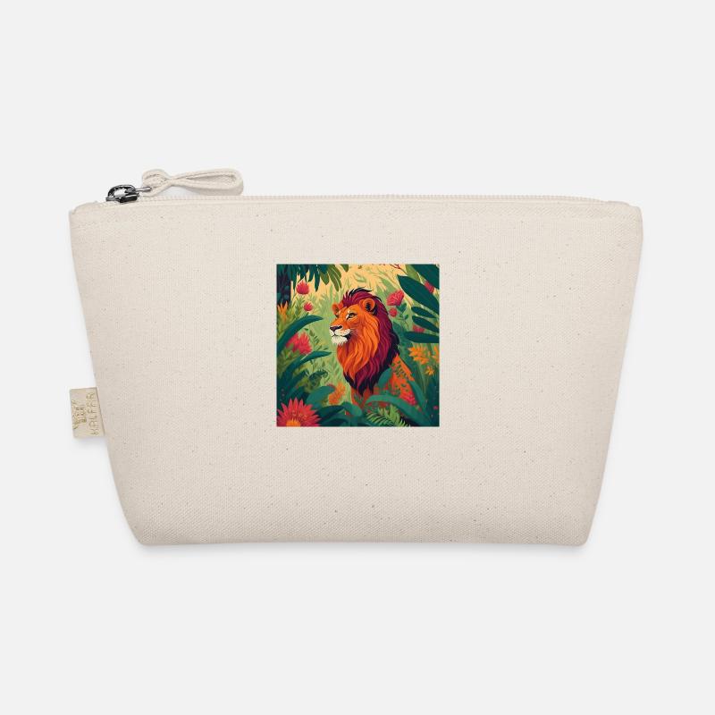 Löwe Jungle - Bio-Täschchen - Natur