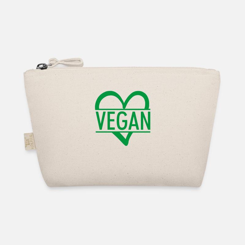 VEGANES HERZ - Bio-Täschchen - Natur
