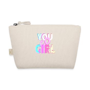 you go girl power women girl feminism quotes woman - Organic Pouch - nature - Front