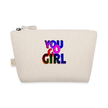 you go girl power women girl feminism quotes woman - Organic Pouch - nature - Front
