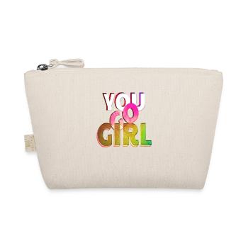 you go girl power women girl feminism quotes woman - Organic Pouch - nature - Front