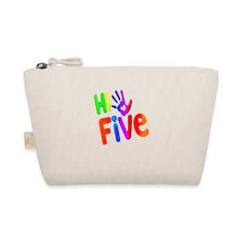 High Five Style Cool Hand Joke Saying Hit Trend - Organic Pouch - nature - Front