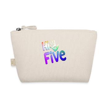 High Five Style Cool Hand Joke Saying Hit Trend - Organic Pouch - nature - Front