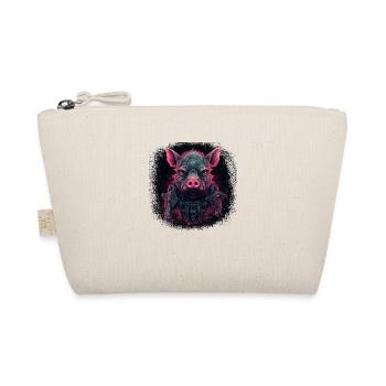 cochons geek littlemandyart cadeau mégots porc anniversaire - Trousse biologique - nature - Devant