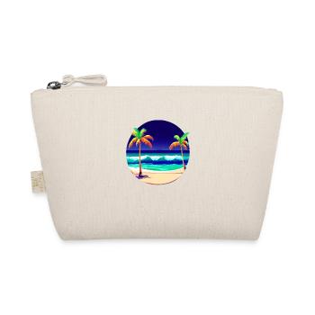 Palm Island Summer Holiday Palm Trees Sun Beach - Organic Pouch - nature - Front