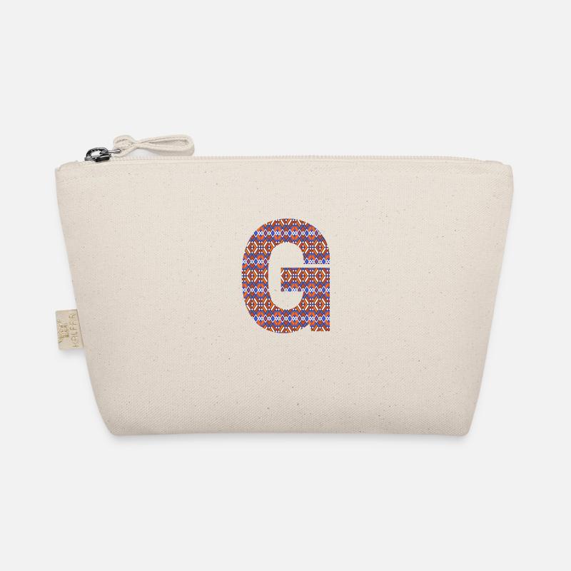 Monogram Letter G- geometric pattern Organic Pouch
