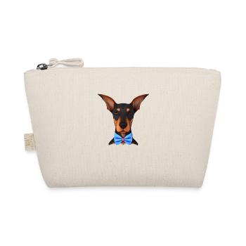 Dobermannwelpe Dobermann Hund Dobermanntrainer - Bio-Täschchen - Natur - Vorne
