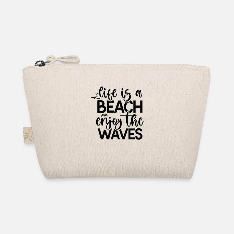 Life Is A Beach Enjoy The Waves Bio-Täschchen