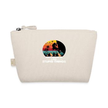 Don ́t Follow Me I Do Stupid Things - Organic Pouch - nature - Front