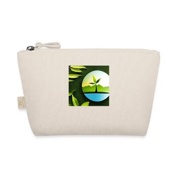 Nachhaltiges Design für eine bessere Welt - Bio-Täschchen - Natur - Vorne