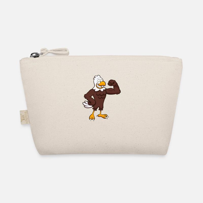 Strong Eagle Character - Organic Pouch - nature