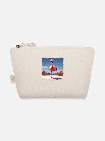 cool flamingo - Organic Pouch - nature