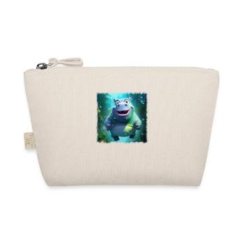 süßes Hippo - Bio-Täschchen - Natur - Vorne