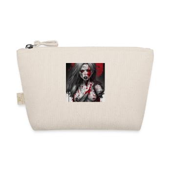 Zombie bloody face - Bio-Täschchen - Natur - Vorne