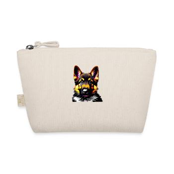 Dog Owner German Shepherd Puppy - Organic Pouch - nature - Front