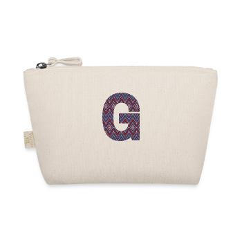 Monogramme Lettre G - motif géométrique - Trousse biologique - nature - Devant