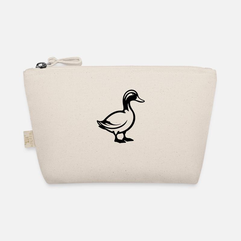 Ente Vögel Enten - Bio-Täschchen - Natur