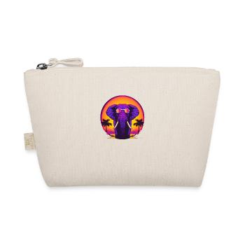 Synthwave Elephant African Sunset - Trousse biologique - nature - Devant