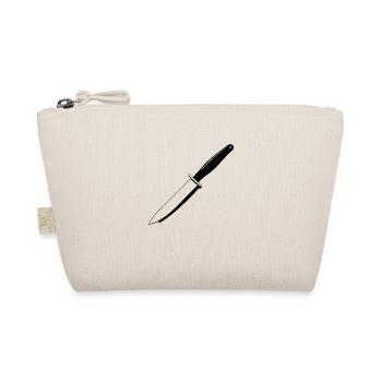 Knife Cutler Knife Lover - Organic Pouch - nature - Front