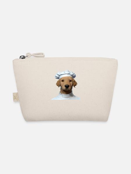 Golden Retriever Kochen Hundewelpe Gastronom Hunde - Bio-Täschchen - Natur