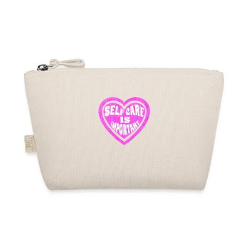 Self care is important heart - Organic Pouch - nature - Front