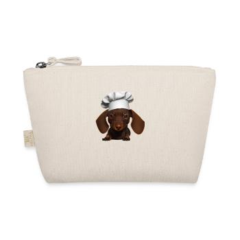 Hund Dachshund Gastronom Dackelwelpe Kochen Hunde - Bio-Täschchen - Natur - Vorne