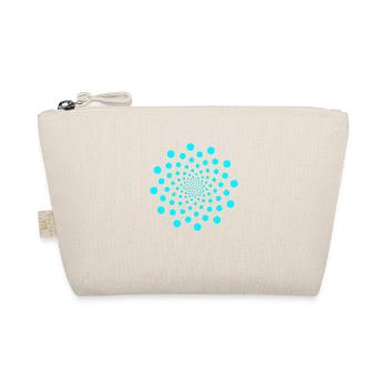 Om signe chakra yoga infini bleu néon - Trousse biologique - nature - Devant