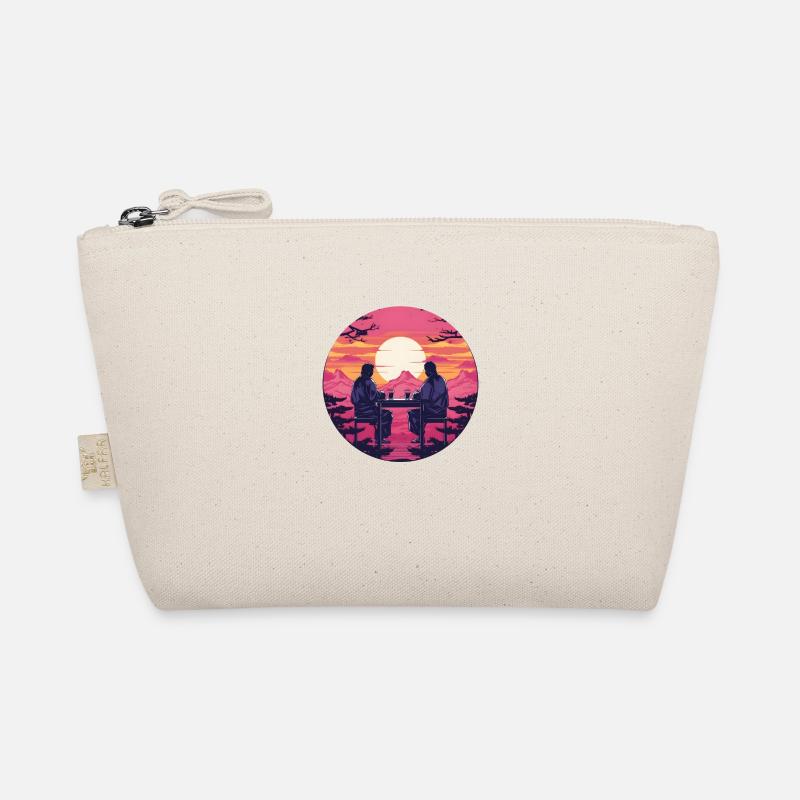 Synthwave japon hommes traditionnels boivent ensemble Trousse biologique