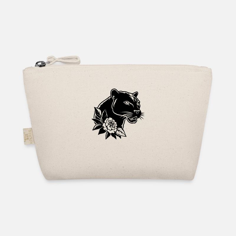 Panther Raubtier Dschungel Wildkatze - Bio-Täschchen - Natur