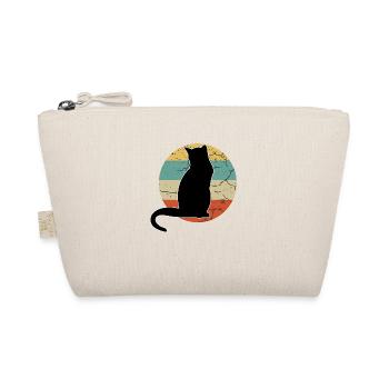 Retro Vibes and cat Delights: The Cat-Tastic - Organic Pouch - nature - Front