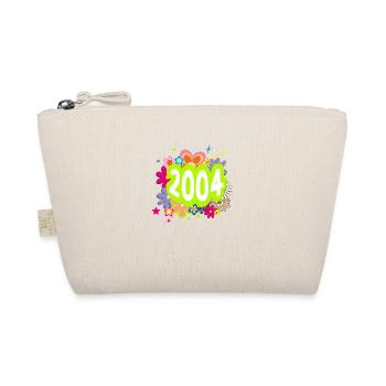 Year 2004 anniversary Groovy floral - Organic Pouch - nature - Front