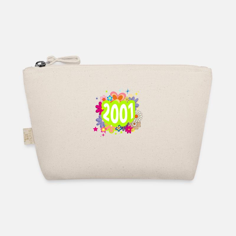 Year 2001 Anniversary Groovy Floral Organic Pouch