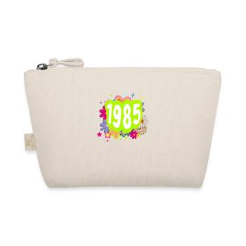 Jahr 1985 Jubiläum Floral Groovy - Bio-Täschchen - Natur - Vorne