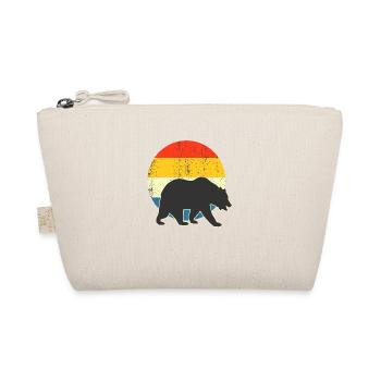 Bär im Retro-Stil für Liebhaber - Bio-Täschchen - Natur - Vorne