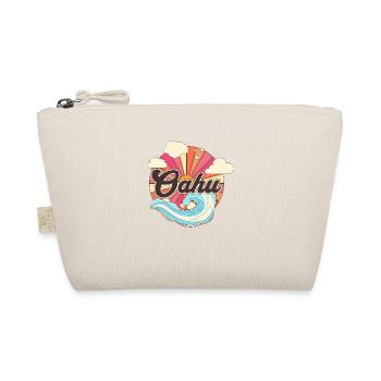 Oahu Hawaii Retro 80s Beach - Organic Pouch - nature - Front