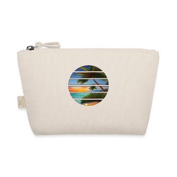 Palm Island Summer Holiday Sun Palm Beach - Organic Pouch - nature - Front