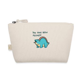 hugadino dino meme, cute dinosaur - Organic Pouch - nature - Front