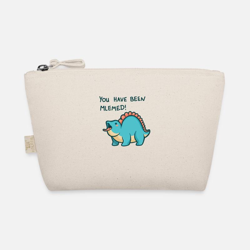 hugadino dino meme, cute dinosaur Organic Pouch