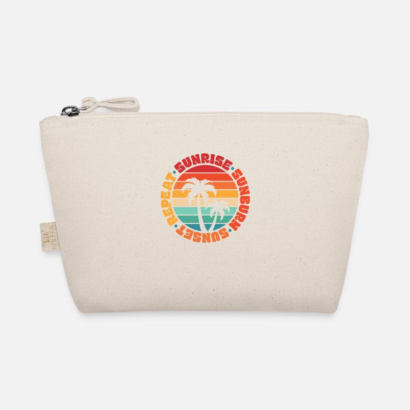 Sunrise Sunburn Sunset Repeat Summer Sun Beach Organic Pouch