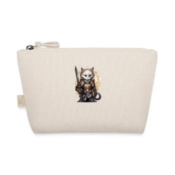 Cat in Knight Equipment with Longsword, AI Gen - Organic Pouch - nature - Front