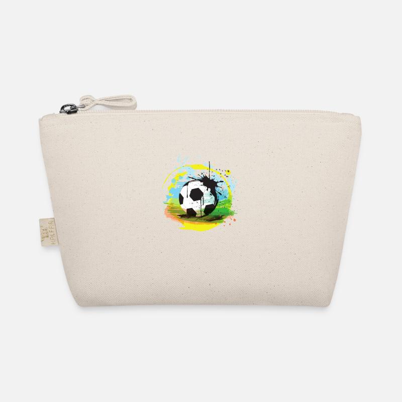 Fußball hat viele Farben - Bio-Täschchen - Natur