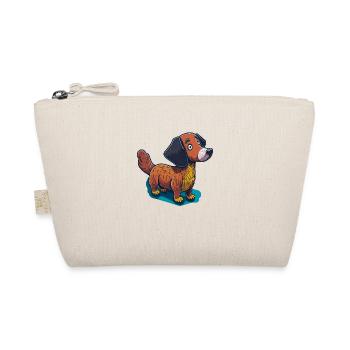 Cute dachshund - Organic Pouch - nature - Front