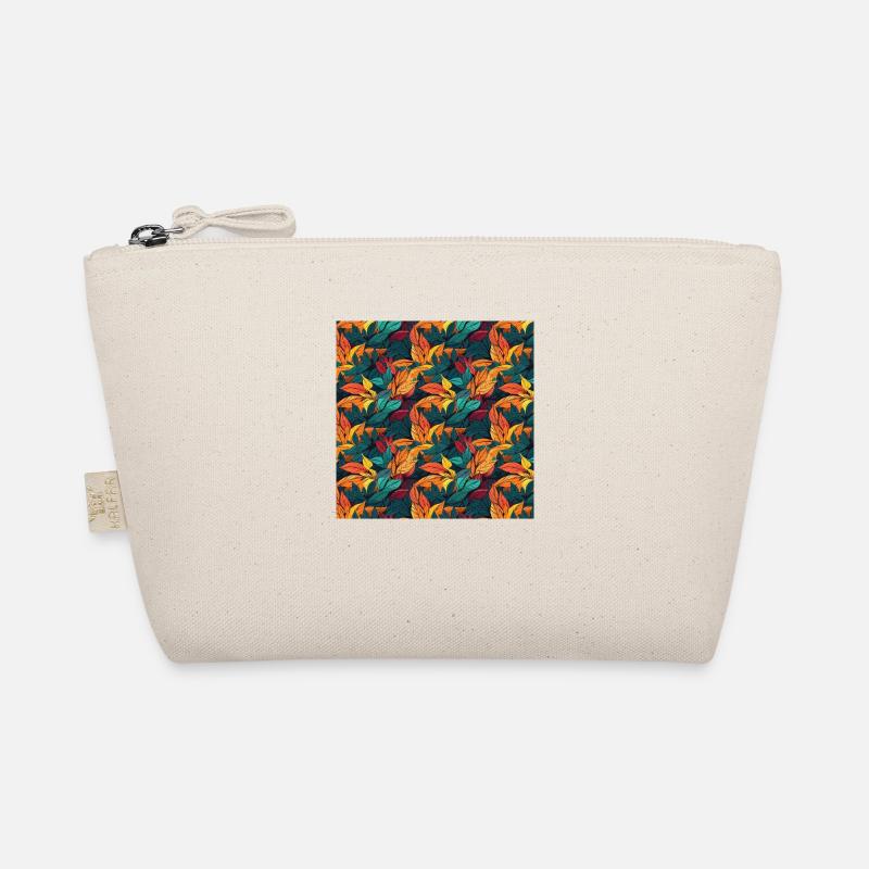 Leaves Seamless Pattern Leaf Foliage Nature Print Organic Pouch