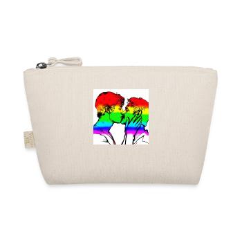 Kissing men - Organic Pouch - nature - Front