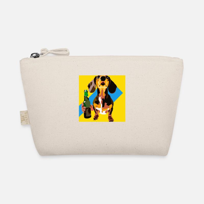 Beer Dachshund Bio-Täschchen