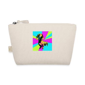 Dachshund Pop Art - Organic Pouch - nature - Front
